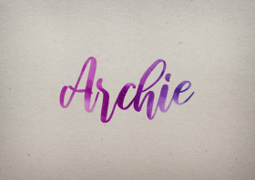 Archie Watercolor Name DP