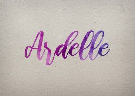 Ardelle Watercolor Name DP