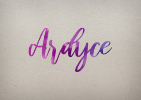 Ardyce Watercolor Name DP