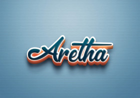 Cursive Name DP: Aretha