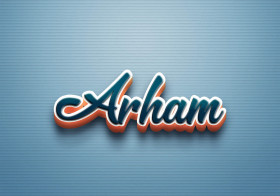 Cursive Name DP: Arham