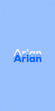 Name DP: Arian