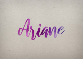 Ariane Watercolor Name DP