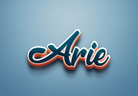 Cursive Name DP: Arie