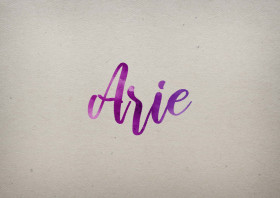 Arie Watercolor Name DP