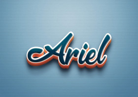 Cursive Name DP: Ariel