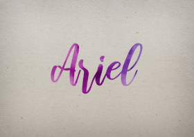 Ariel Watercolor Name DP