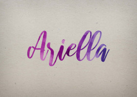 Ariella Watercolor Name DP