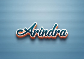 Cursive Name DP: Arindra