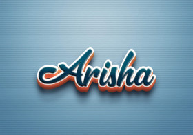 Cursive Name DP: Arisha