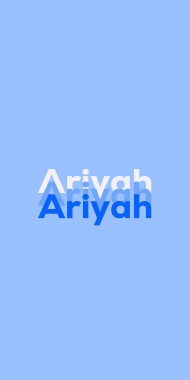 Name DP: Ariyah