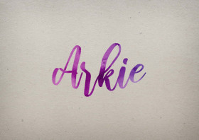 Arkie Watercolor Name DP