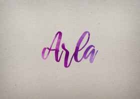 Arla Watercolor Name DP