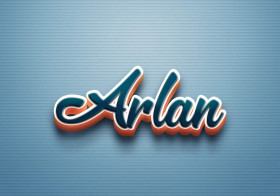 Cursive Name DP: Arlan