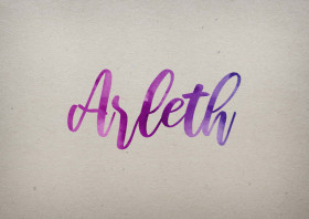 Arleth Watercolor Name DP