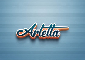 Cursive Name DP: Arletta