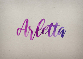 Arletta Watercolor Name DP