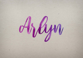 Arlyn Watercolor Name DP