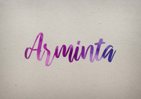 Arminta Watercolor Name DP