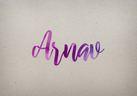 Arnav Watercolor Name DP