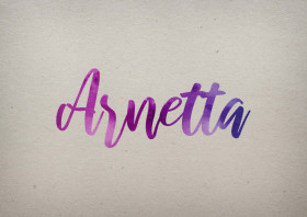 Arnetta Watercolor Name DP
