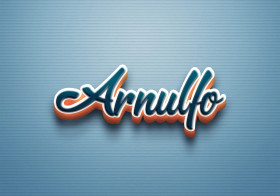 Cursive Name DP: Arnulfo