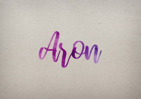 Aron Watercolor Name DP