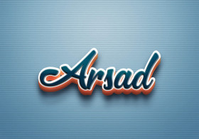 Cursive Name DP: Arsad