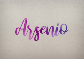 Arsenio Watercolor Name DP