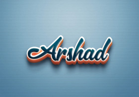 Cursive Name DP: Arshad