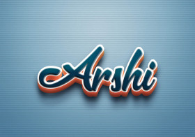 Cursive Name DP: Arshi