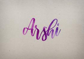 Arshi Watercolor Name DP