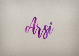 Arsi Watercolor Name DP