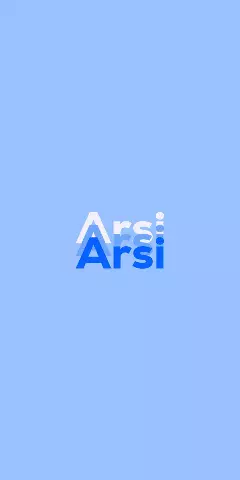 Name DP: Arsi