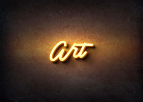Glow Name Profile Picture for Art