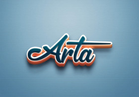 Cursive Name DP: Arta