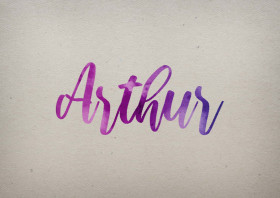 Arthur Watercolor Name DP