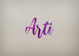 Arti Watercolor Name DP