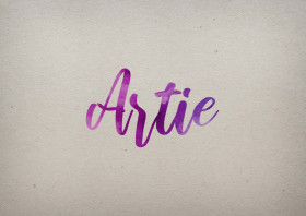 Artie Watercolor Name DP