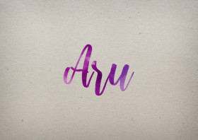 Aru Watercolor Name DP