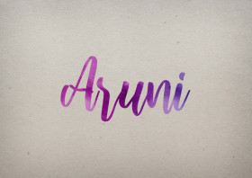 Aruni Watercolor Name DP