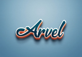 Cursive Name DP: Arvel