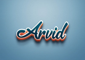 Cursive Name DP: Arvid