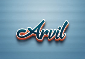 Cursive Name DP: Arvil