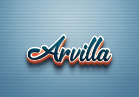 Cursive Name DP: Arvilla