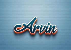 Cursive Name DP: Arvin
