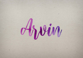 Arvin Watercolor Name DP