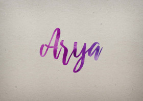 Arya Watercolor Name DP