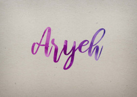 Aryeh Watercolor Name DP