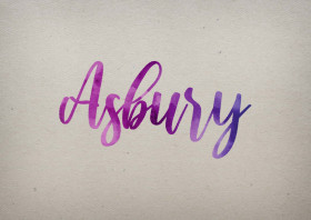Asbury Watercolor Name DP
